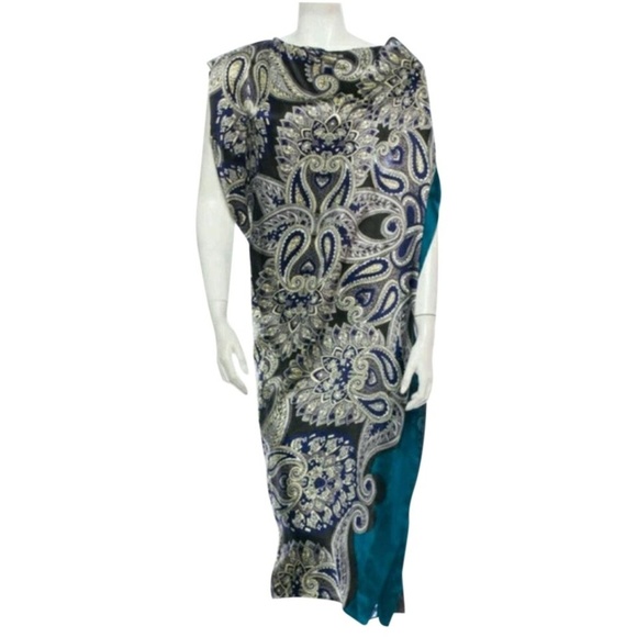 Lanvin Paisley Print Silk 34 Short Casual Dress - Picture 1 of 7